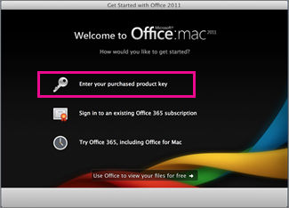 Activation Key For Office 2011 For Mac